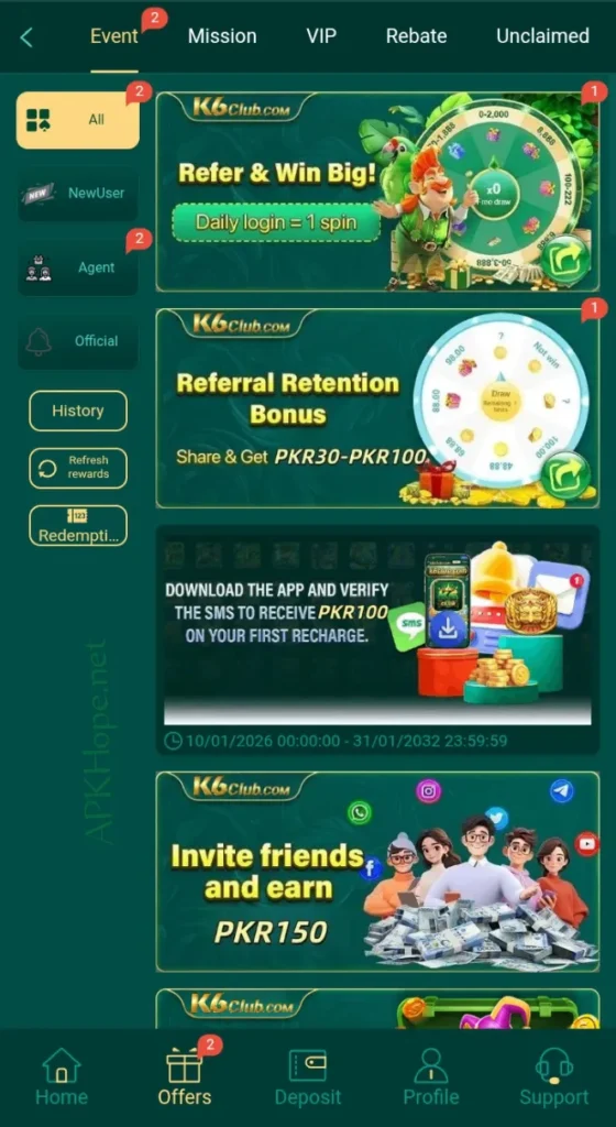 K6CLUB Game