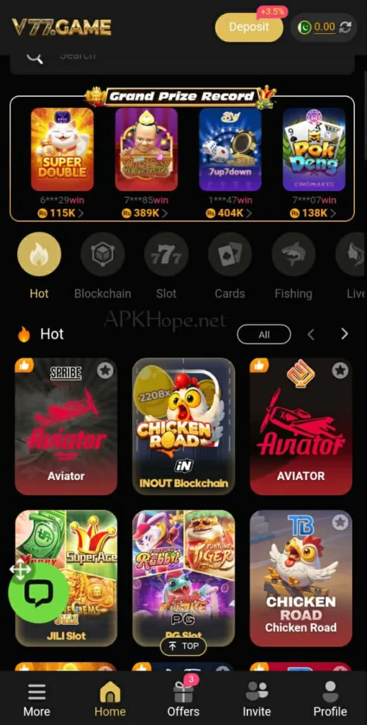 V77 Game