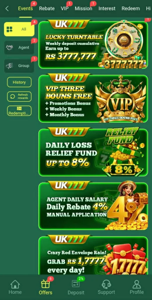 UK 777 Game