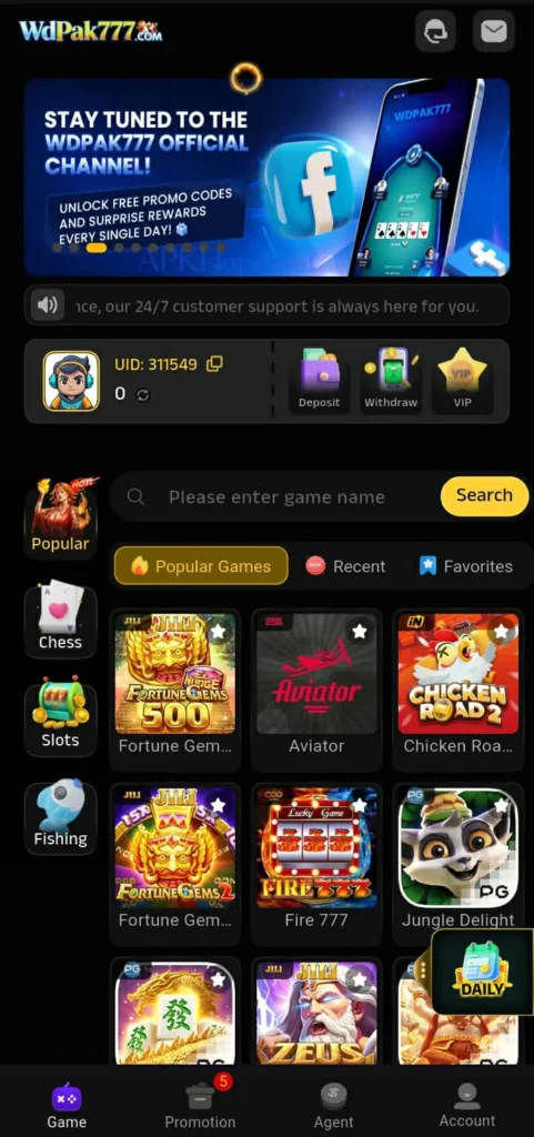 WdPak777 Game